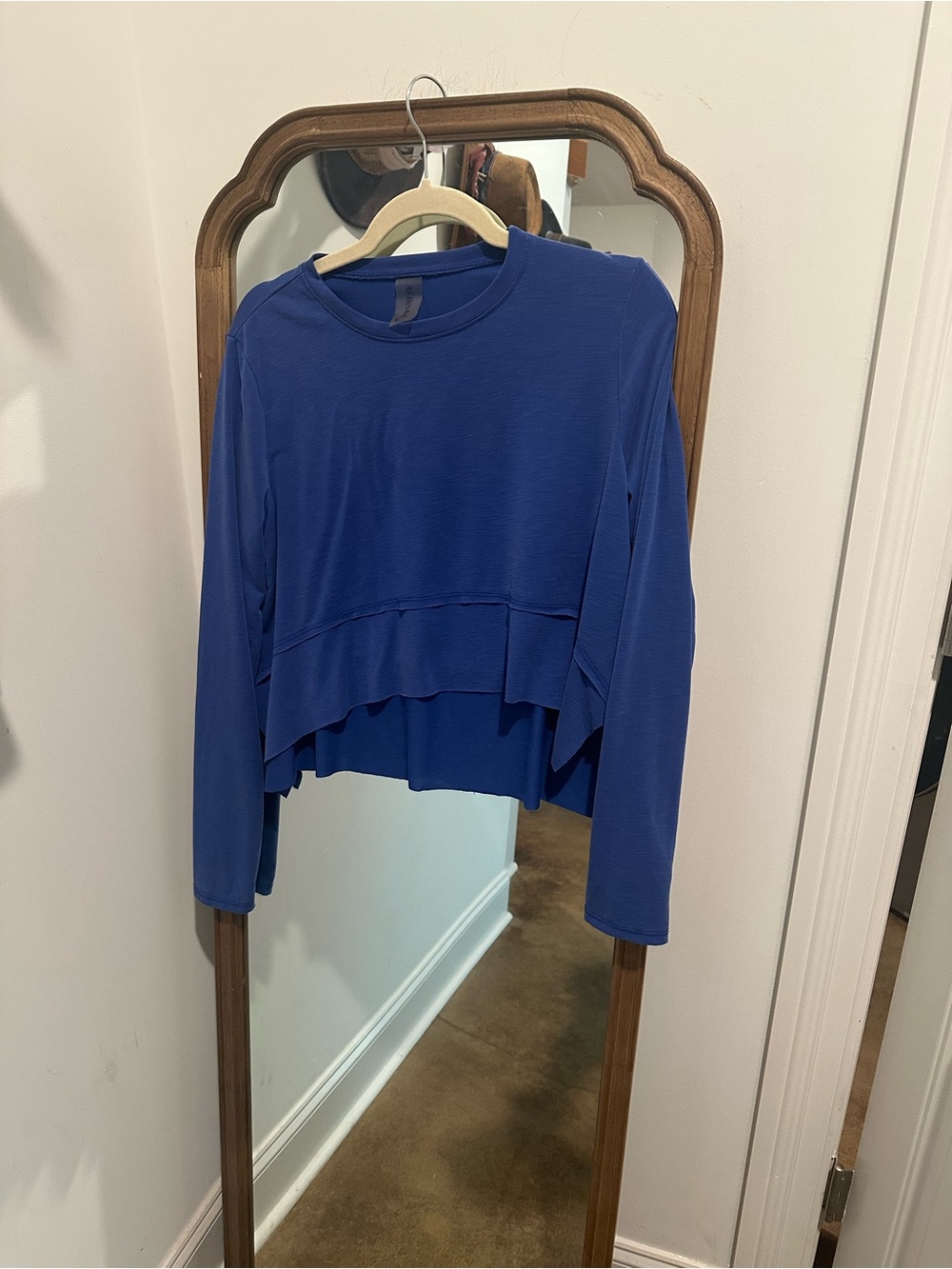 Altard state Blue Layered Long-Sleeve Women's Top medium